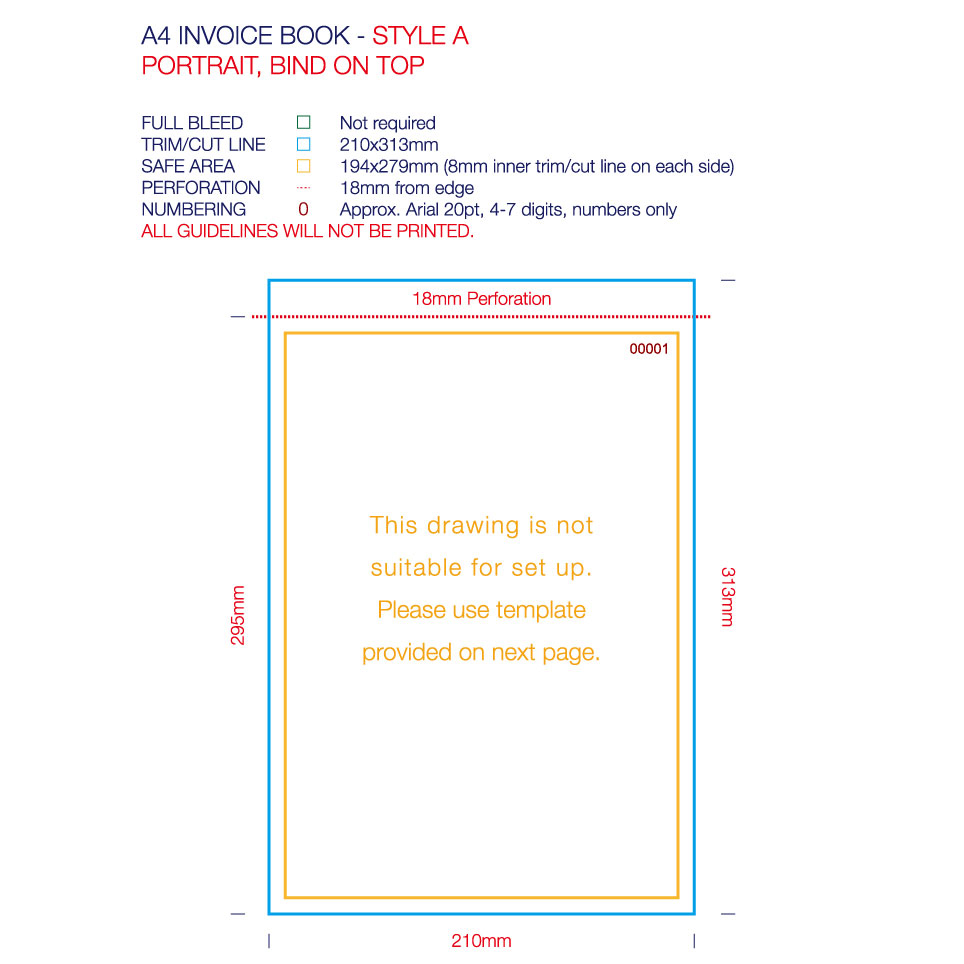 A4 size Invoice Books - Full Colour Print